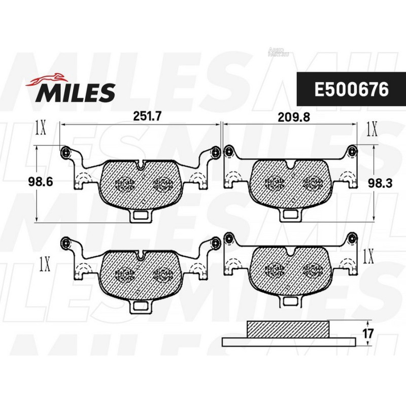 Колодки тормозные дисковые передние, комплект "Ceramic"