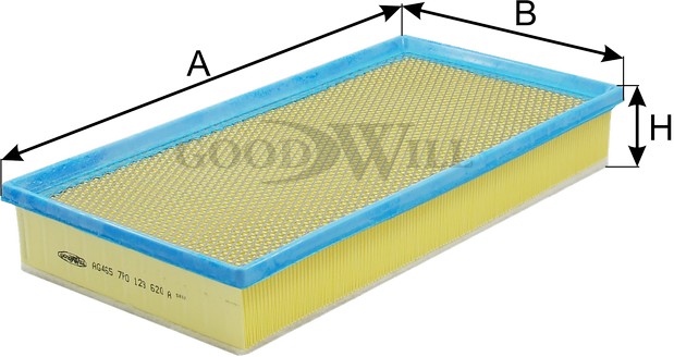 Фильтр воздушный (B=190)(B=182)