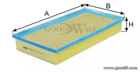 Фильтр воздушный (B=190)(B=182)