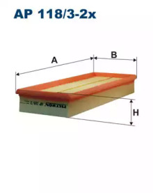 фильтр воздушный MB W203 (B=071) (к-кт 2шт)