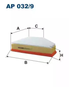 фильтр воздушный BMW X1 (B=119)