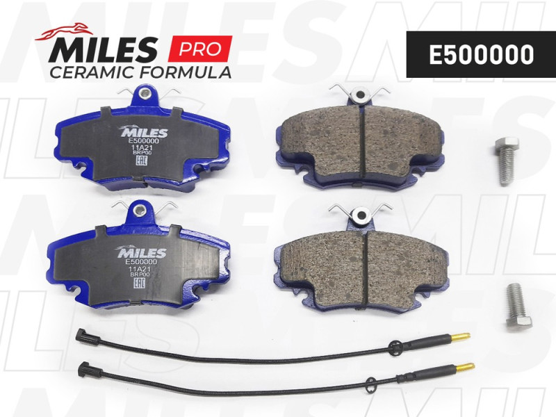 Колодки тормозные RENAULT LOGAN 04-/SANDERO 08-/CLIO 91- пер. с дат. Ceramic Miles