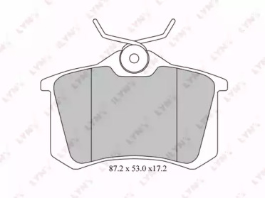 колодки задние VW Golf, Jetta, Passat (263 10)