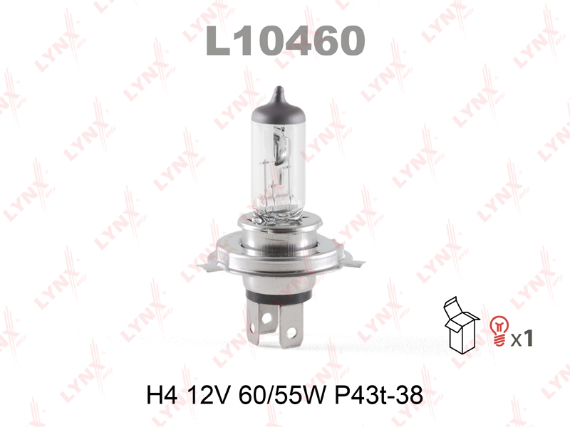 H4 Лампа галогеновая 12V 60/55W P43T-38