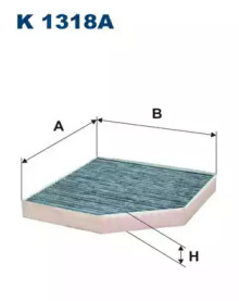 Фильтр салона AUDI A6/A8 10- угольный