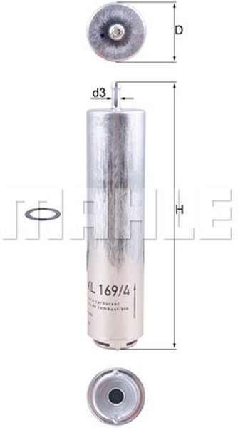 фильтр топливный BMW F10 diesel (B=457)