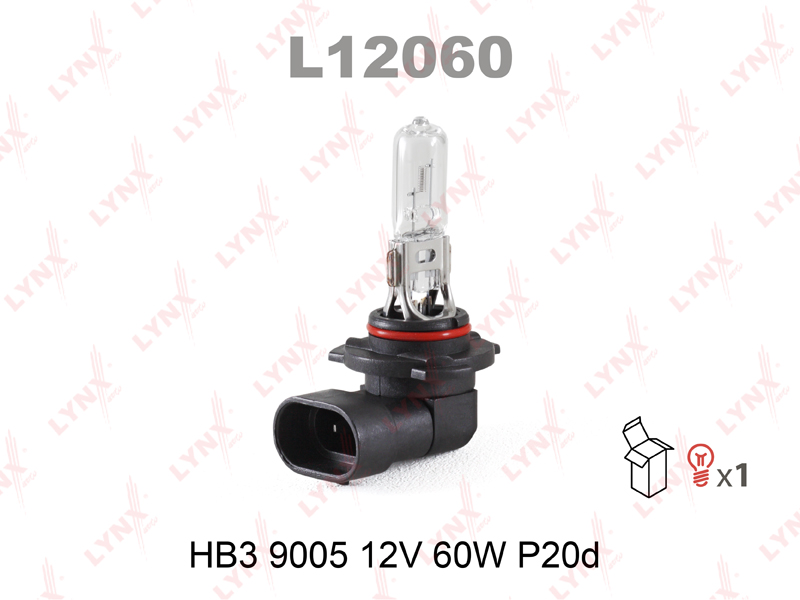 Лампа галогеновая HB3 9005 12V 60W P20D