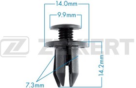 Клипса крепёжная GM,Honda,Mazda,Subaru,Toyota