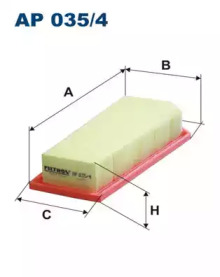 фильтр воздушный MB W204/W212 (b=134)