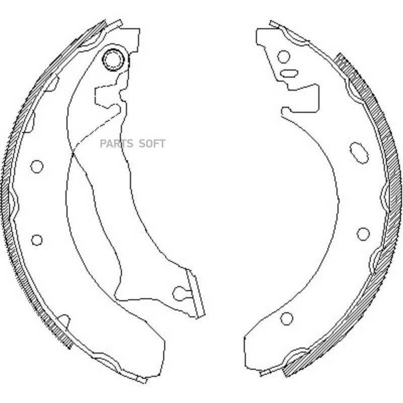 колодки задние 228.6*45 Ford Mondeo 1,6i 16V 93--