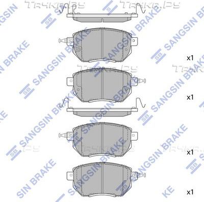 Колодки тормозные дисковые, комплект